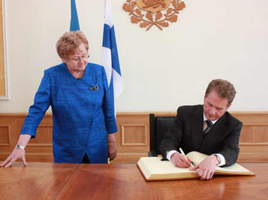 Riigikogu esimehe Ene Ergma kohtumine Soome Vabariigi presidendi Sauli Niinistöga